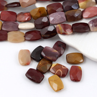 Mokait prostokąt fasetowany 14x10mm