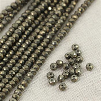 Piryt złoty oponka fasetowana 4x3mm [20szt]