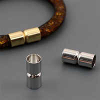 Zapięcie magnetyczne do wklejania srebrne 8mm