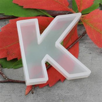 Forma silikonowa do odlewów z żywicy litera K 4cm