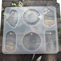 Forma silikonowa do odlewów z żywicy zestaw zawieszek