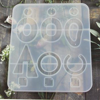 Forma silikonowa do odlewów z żywicy zestaw zawieszek