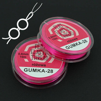 Gumka płaska nitkowa różowa 0,6mm [10m]