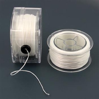 Gumka płaska nitkowa biała 1,0mm [szpula 40 metrów]