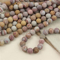 Jaspis czerwona zebra kula gładka MAT 10mm