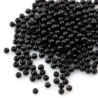 Round Beads Jet 3mm [50szt]