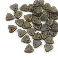 Triangle 6mm Sapphire Copper Picasso [40szt]