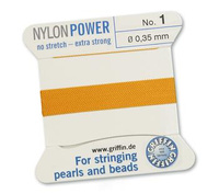 Griffin Nici nylonowe z igłą amber 0,35mm