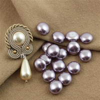 Preciosa Nacre Button-Semi Lavender 10mm [2szt]