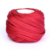 Jedwabna wstążka Shibori - Holiday Red [10cm]