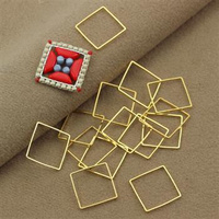 Geometrix metalowa baza kwadrat złota 15x15mm