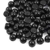 CzechMates Cabochon 7mm Jet [10szt]