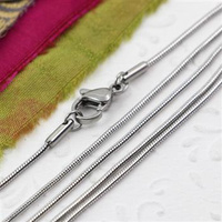 Łańcuszek żmijka 2mm z zapięciem stal szlachetna [50cm]