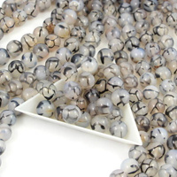 Agat wężowy szary kula gładka 10mm