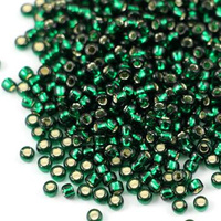 Toho Round 8/0 Silver-Lined Green Emerald [10g]