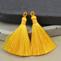 Chwost z pętelką żółty 55 mm