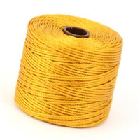 Nici nylonowe S-Lon bead cord LIGHT GOLD 0,5mm/70m [szpula]
