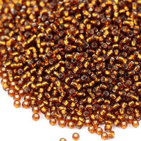 Toho Round 11/0 Silver-Lined Smoky Topaz [10g]