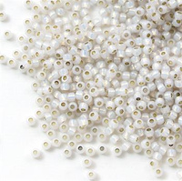 Toho Round 11/0 Permanent Finish-Silver-Lined Milky Cloud [10g]