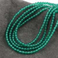 Agat brazylijski kula zielona 4mm [6szt]