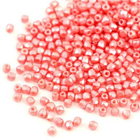 Fire Polish 2mm Alabaster Pastel Light Coral [80szt]