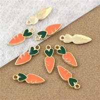 Zawieszka marchewka emaliowana 16x5mm