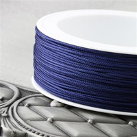 Sznurek wiskozowy granatowy 1mm Pega [1 metr]