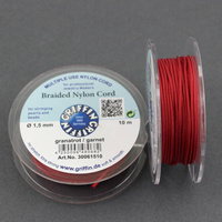 Griffin sznurek nylonowy ciemnoczerwony 1,5mm [1 szpula/10 m]
