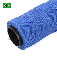 Sznurek do makramy brazylijski woskowany Blue 1mm [1metr]