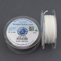 Griffin sznurek nylonowy biały 1,5mm [1 szpula/10 m]