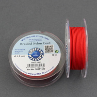 Griffin sznurek nylonowy czerwony 1,5mm [1 szpula/10 m]