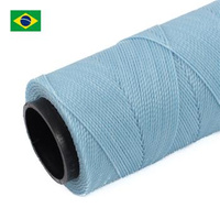Sznurek do makramy brazylijski woskowany Baby Blue 1mm [1metr]