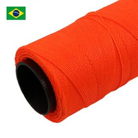 Sznurek do makramy brazylijski woskowany Neon Light Orange 1mm [1metr]