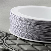 Sznurek wiskozowy szary 1mm Pega [1 metr]