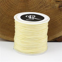 Sznurek nylonowy kremowy 0,8mm [szpula 100m]