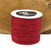 Sznurek nylonowy bordowy 0,8mm [szpula 100m]