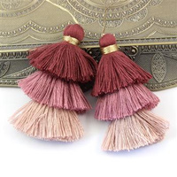 Chwost potrójny marsala mix 75x40mm