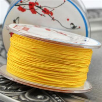 Sznurek nylonowy żółty 0,6mm  [szpula 45m]