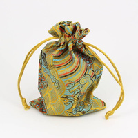 Woreczek żakardowy miodowy 14x10cm