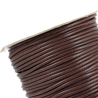Sznurek powlekany brązowy 2,5mm [1 metr]