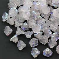 Flower Cup Beads Crystal AB 7x5mm [10szt]