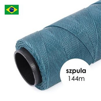 Sznurek do makramy brazylijski woskowany Sea green 1mm [szpula 144m]