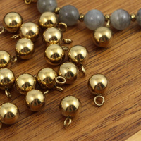 Zawieszka kula z ogniwem stal szlachetna PVD 12x8mm