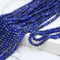 Lapis lazuli oponka fasetowana 4x3mm [sznur 39cm]