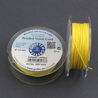 Griffin sznurek nylonowy żółty 1mm [1 szpula/25 m]