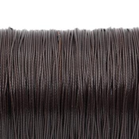 Sznurek powlekany ciemny brązowy 0,5mm [1metr]