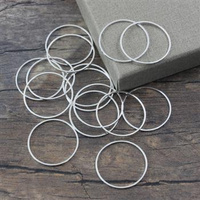 Geometrix metalowa baza obręcz srebrna 25mm