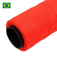 Sznurek do makramy brazylijski woskowany Neon Orange 1mm [1metr]