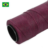 Sznurek do makramy brazylijski woskowany Plum 1mm [1metr]