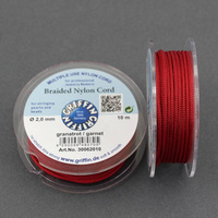 Griffin sznurek nylonowy ciemnoczerwony 2mm [1 szpula/10 m]